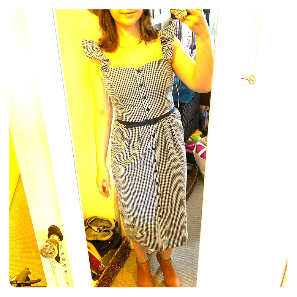 Gal Meets Glam Carly Gingham Sheath Dress